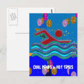 Carte Postale ESPRITS cool en périodes chaudes (Devant / Derrière)
