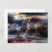 Carte Postale Esprits de Cheval Sauvages COURONT JUSQU'À DEMAIN (Devant / Derrière)