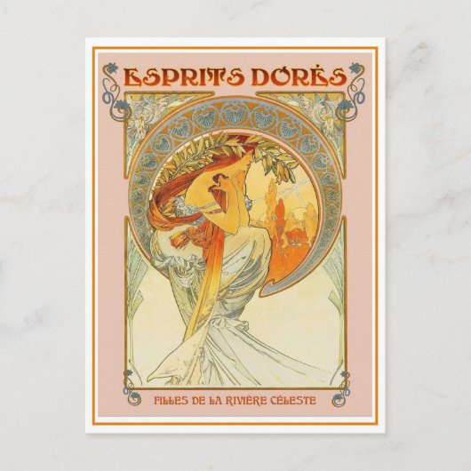 Carte postale - Esprits Dores Art Nouveau (Devant)