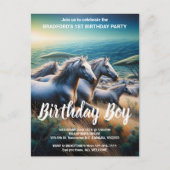 Carte Postale Esprits véloces : un troupeau au galop (Devant)