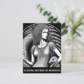 Carte Postale Esquisse Art Echidna la Mère des monstres (Debout devant)