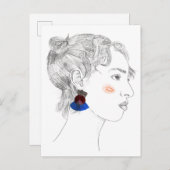 Carte Postale Esquisse d'aperçu - Portrait (Devant / Derrière)