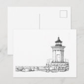 Carte Postale Esquisse de lumière de bogue (Devant / Derrière)