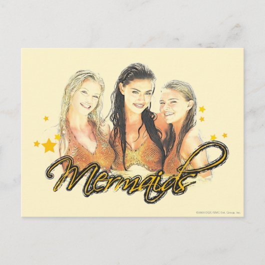 Carte Postale Esquisse de sirène (Devant)