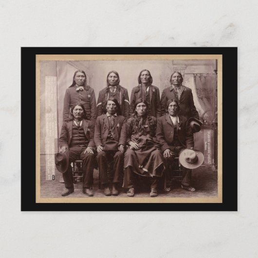 Carte Postale Essai de nombreux chevaux 1890 (Devant)