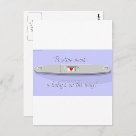 CARTE POSTALE ESSAI DE PRÉG POSITIF (Devant / Derrière)