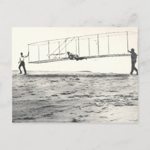 Carte Postale Essais de planeur des frères Wright