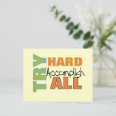 Carte Postale Essayer d'accomplir tout (Debout devant)