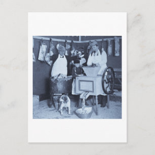 Carte Postale Essayez Nos Saucisses ! Vous Obtenez Ce Que Nous V