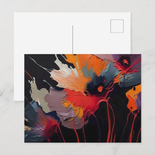 Carte Postale Essence du jardin I – Expression nocturne (Devant / Derrière)