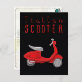 Carte Postale Essential Italie - Scooter italien (Devant / Derrière)