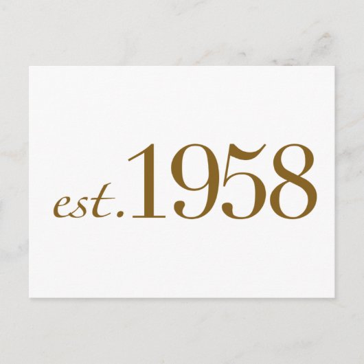 Carte Postale Est 1958 (Devant)