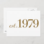 Carte Postale Est 1979 (Devant / Derrière)