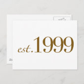 Carte Postale Est 1999 (Devant / Derrière)