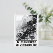 Carte Postale Est-Ce Le Changement Que Vous Espériez ? (Debout devant)