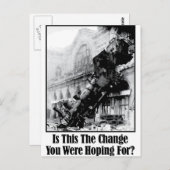 Carte Postale Est-Ce Le Changement Que Vous Espériez ? (Devant / Derrière)