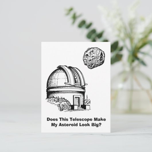Carte Postale Est-Ce Que Ce Télescope Fait Apparaître Mon Astéro (Debout devant)