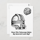 Carte Postale Est-Ce Que Ce Télescope Fait Apparaître Mon Astéro (Devant / Derrière)
