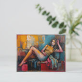 Carte Postale « Est-ce que celle-ci fonctionne » – Portrait de J (Debout devant)