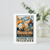 Carte Postale Est-ce que les esprits reviennent ? Houdini Dit NO (Debout devant)