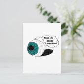 Carte Postale Est-ce que l'oeil ne manque pas quelque chose ? (Debout devant)