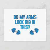 Carte Postale Est-Ce Que Mes Bras Ont L'Air Gros ? (Devant)
