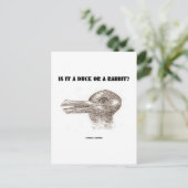 Carte Postale Est-Ce Un Canard Ou Un Lapin ? (Illusion optique) (Debout devant)