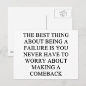 Carte Postale est drôle idée de divorce pour vous (Devant / Derrière)