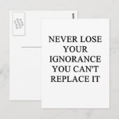 Carte Postale est drôle idée de divorce pour vous (Devant / Derrière)