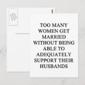 Carte Postale est drôle idée de divorce pour vous (Devant / Derrière)