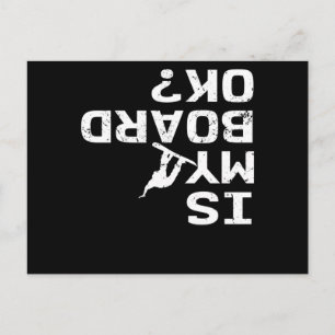 Carte Postale Est Mon Tableau Ok Snowboard Freestyle Stunt Winte