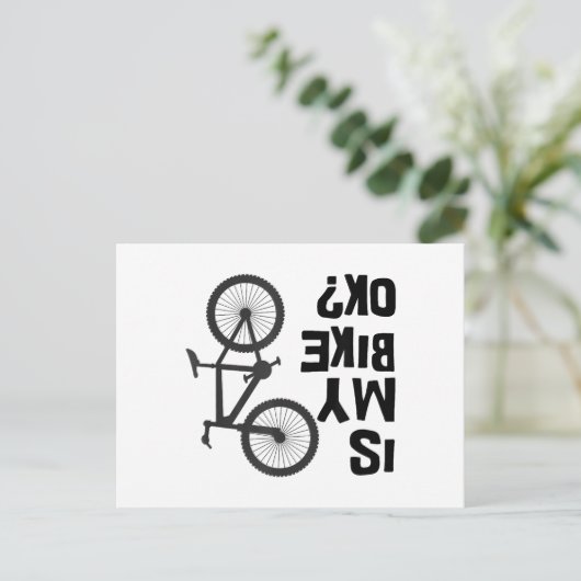 Carte Postale Est Mon Vélo OK Funny VTT (Debout devant)