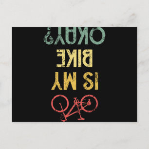 Carte Postale Est Mon Vélo OK Rétro Conduite Vintage de vélo