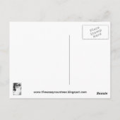 Carte postale estampillée rose jaune et rose (Dos)