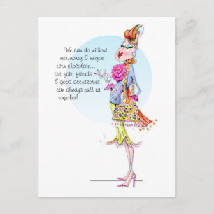 Carte Postale Estelle raconte le pouvoir des amis n'accessoires.