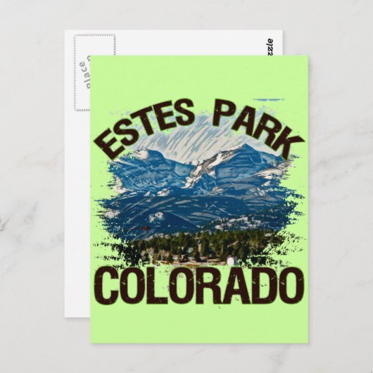Carte Postale Estes Park, Colorado (Devant / Derrière)