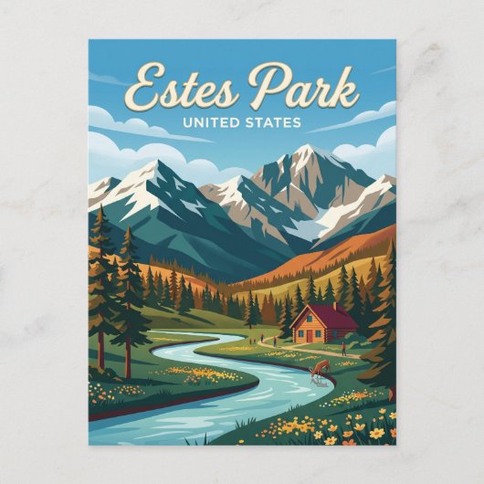 Carte Postale Estes Park Colorado (Devant)