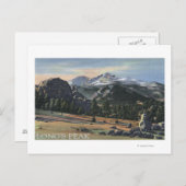 Carte Postale Estes Park, Colorado - Longs Peak View (Devant / Derrière)