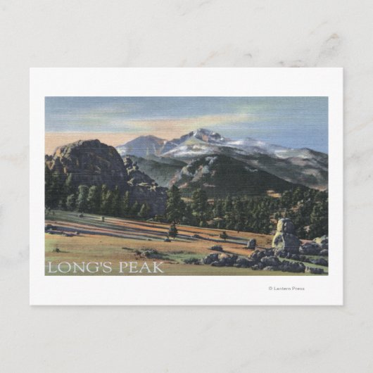 Carte Postale Estes Park, Colorado - Longs Peak View (Devant)