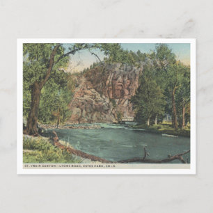 Carte Postale Estes Park, St Vrain Canyon, Vintage années 1920