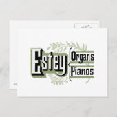 Carte postale Estey Organs & Pianos (Devant / Derrière)
