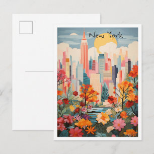 Carte Postale esthétique de voyage à New York