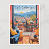 Carte Postale esthétique de voyage Cali Colombie (Devant)