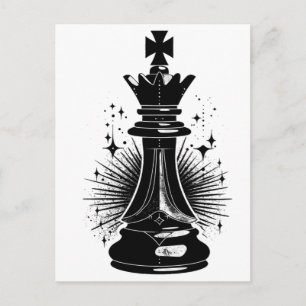 Carte Postale Esthétique surréaliste Symbole d'échecs