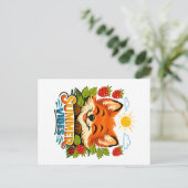 Carte postale estivale avec un renard (Debout devant)