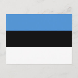 Carte Postale Estonia (Estonian) Flag Postcard