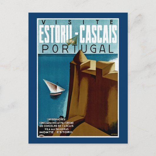 Carte Postale Estoril-Cascais au Portugal (Devant)