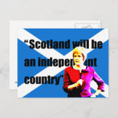 Carte Postale Esturgeon : L'Ecosse sera un pays indépendant... (Devant / Derrière)
