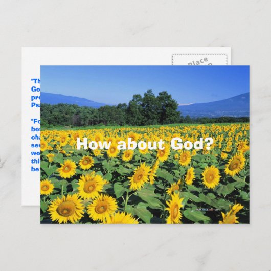 Carte Postale Et Dieu ? (Devant / Derrière)