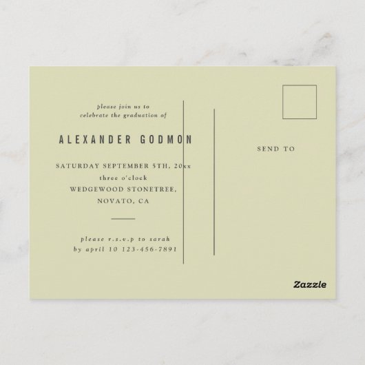 Carte Postale Et donc l'aventure continue l'invitation (Dos)